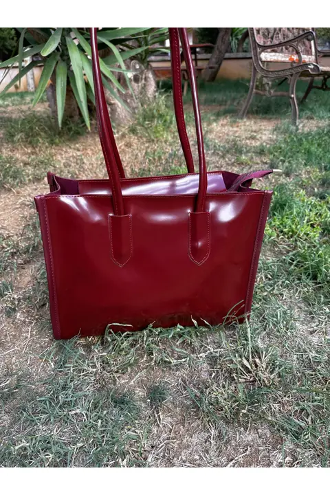 Kadın Taba Cilt Fermuarlı  El Kol ve Omuz Çantası Kaliteli İşçilik Şık Tasarım