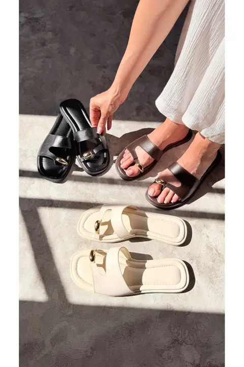 Miles Kadın Siyah Parmak Arası Terlik